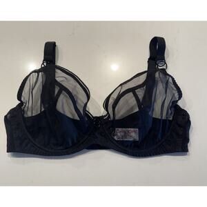 Curvy Kate Bra Women’s Size 38DD Black Underwire Sheer